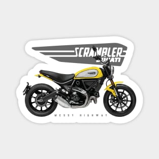 Ducati Scrambler Icon 19 yellow, sl Sticker